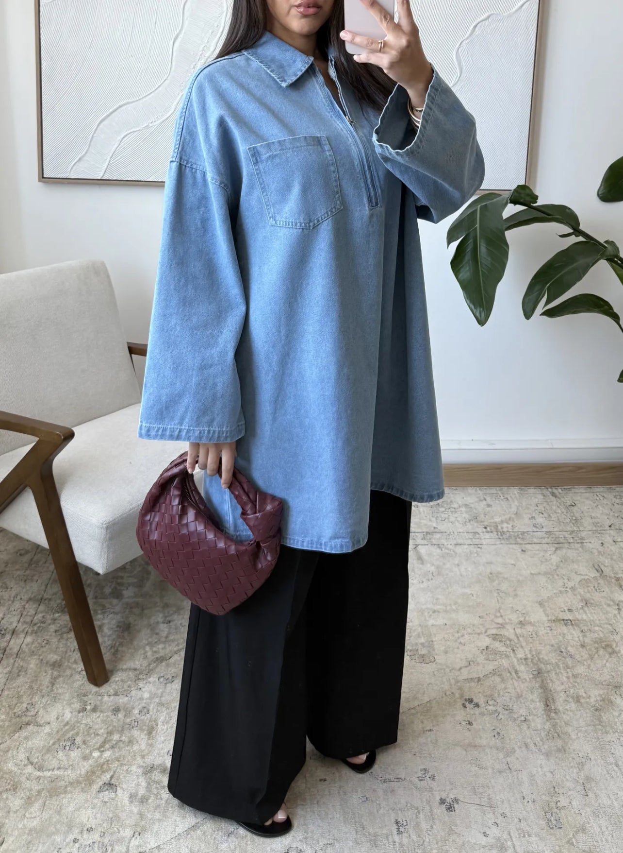 Chemise en jeans