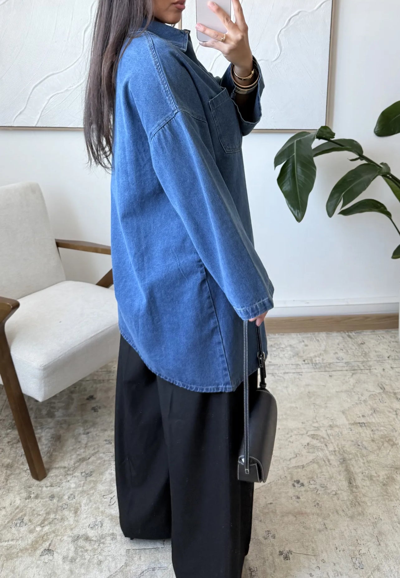 Chemise en jeans