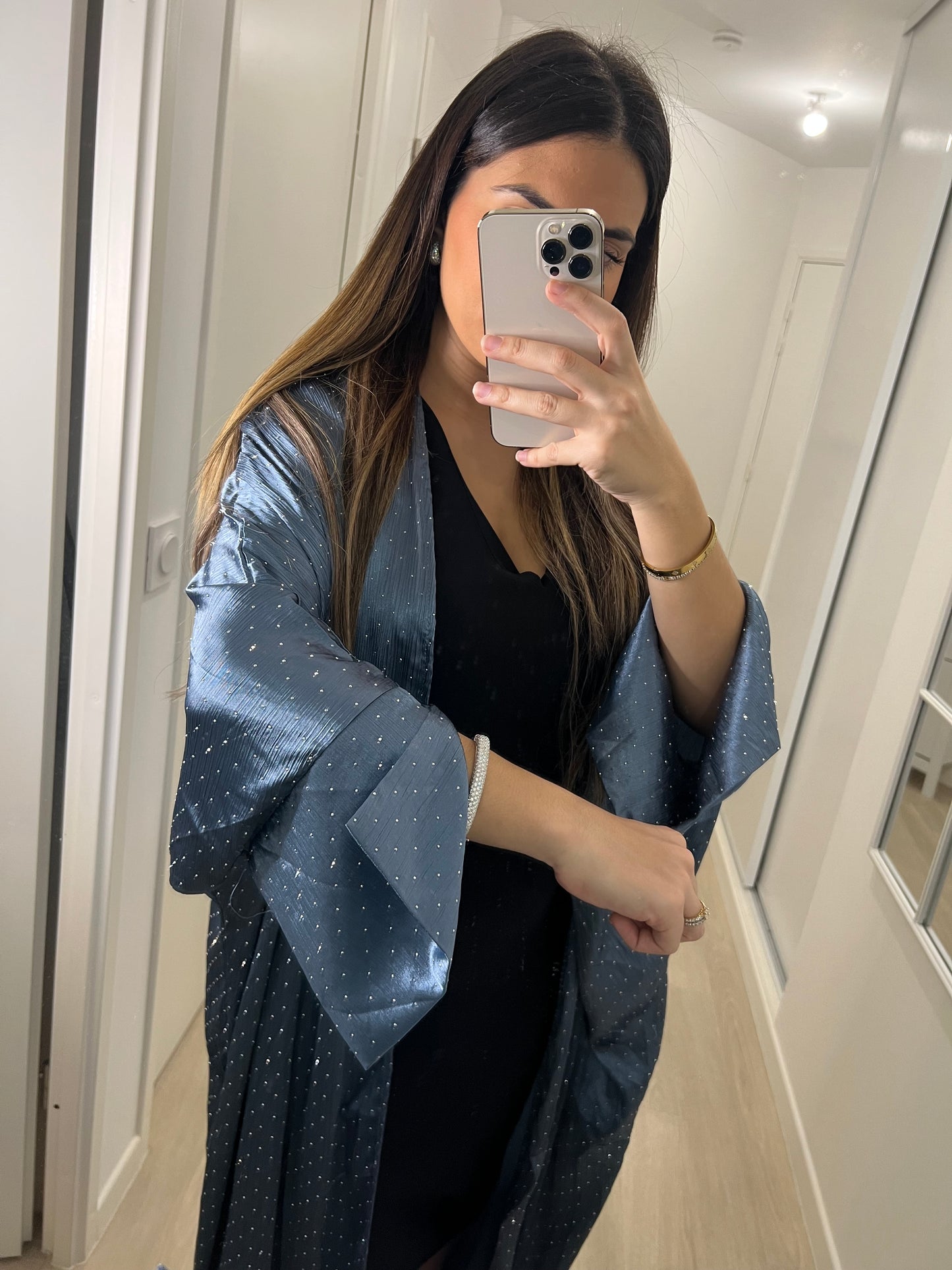 Abaya bleu
