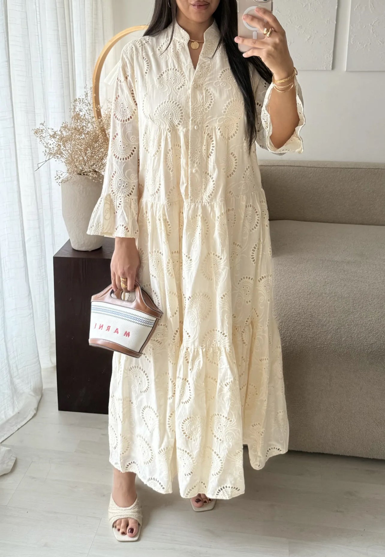 Robe beige