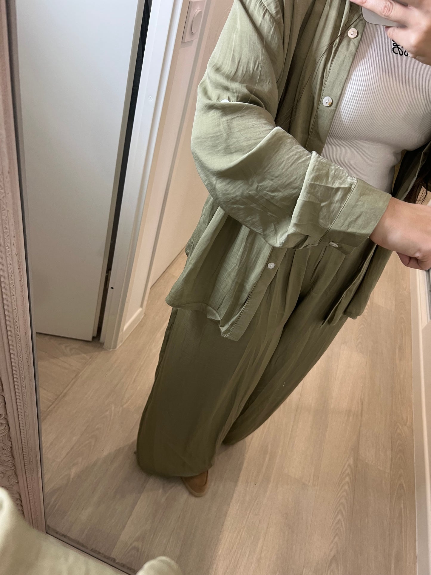 Ensemble fluide Khaki