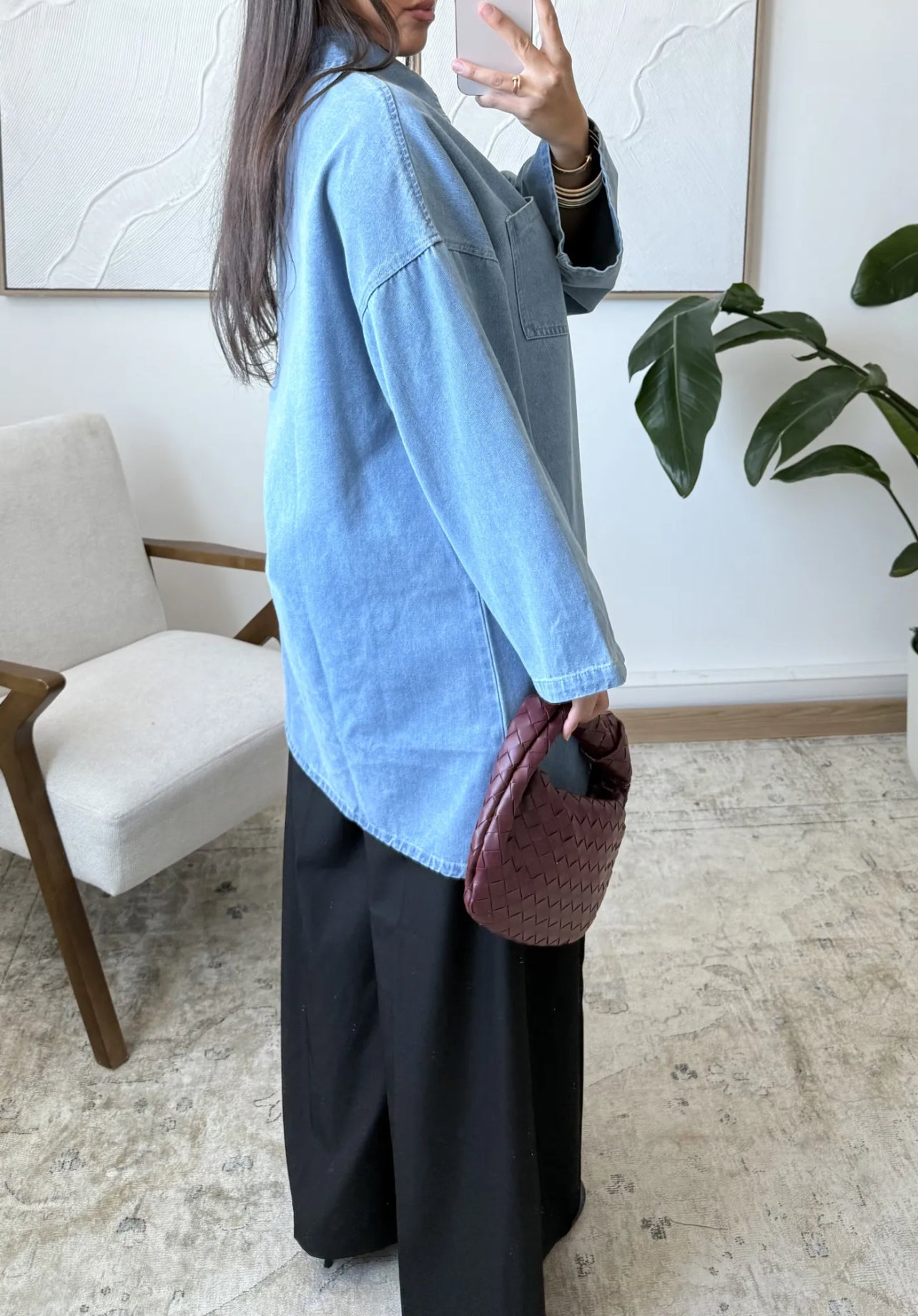 Chemise en jeans