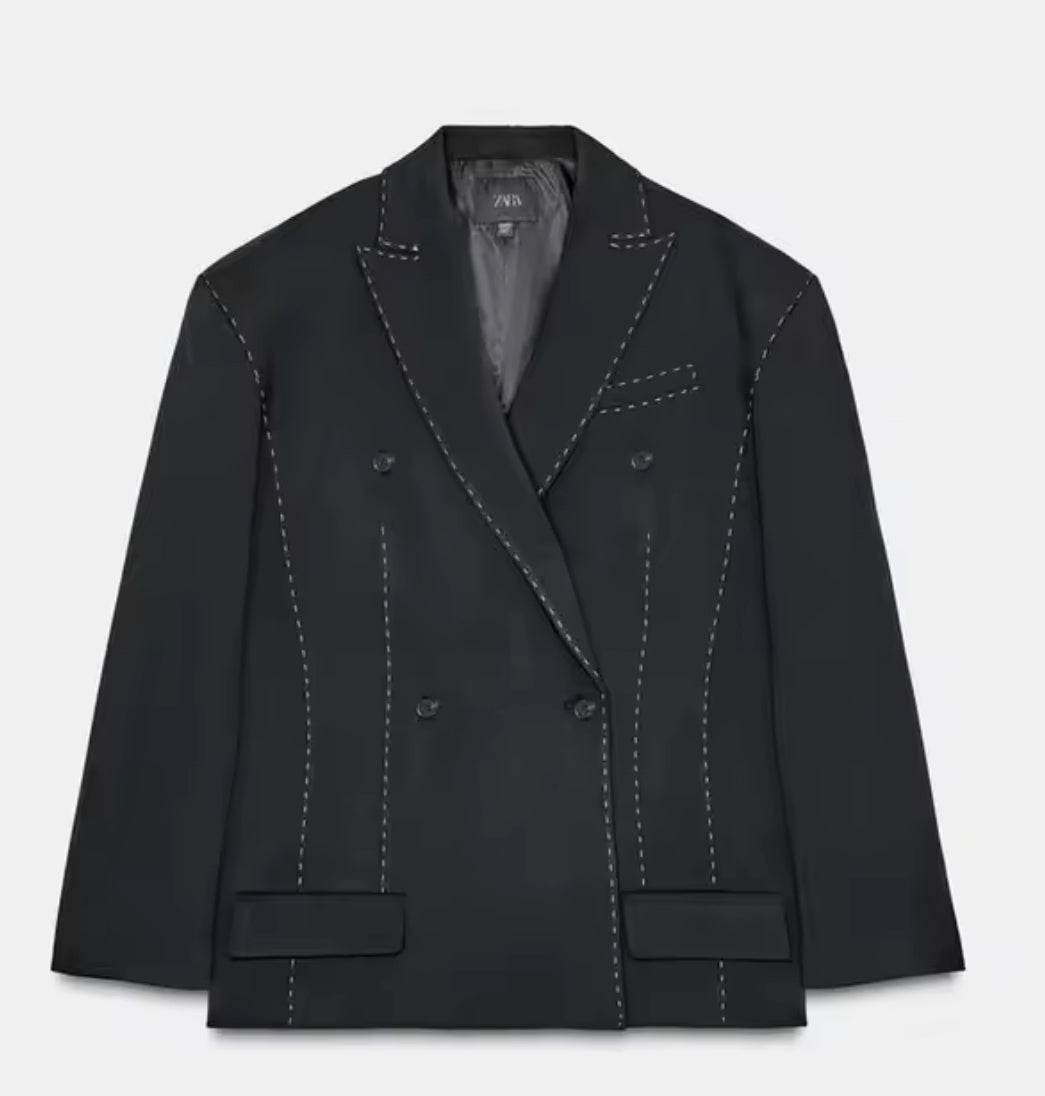 Blazer noir Oversize