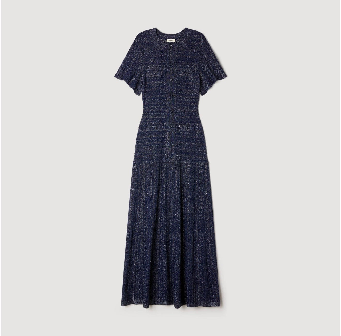 Robe en maille strassée