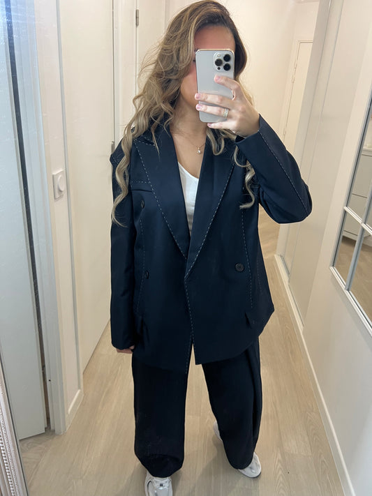 Blazer noir Oversize