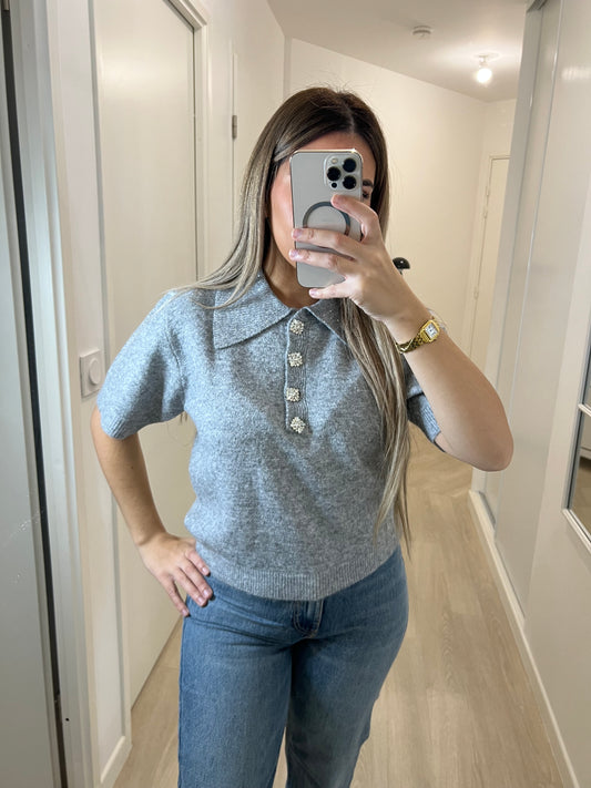 Pull en laine Gris